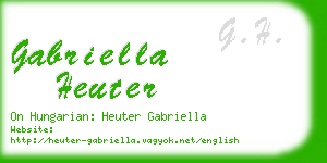 gabriella heuter business card